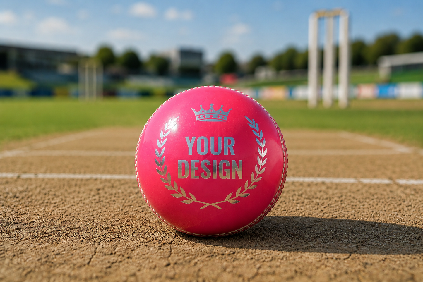 Custom Logo Leather Cricket Balls